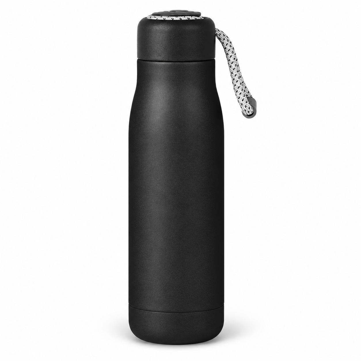 Contoured Flask Bottle with Woven Carry Loop - FB07