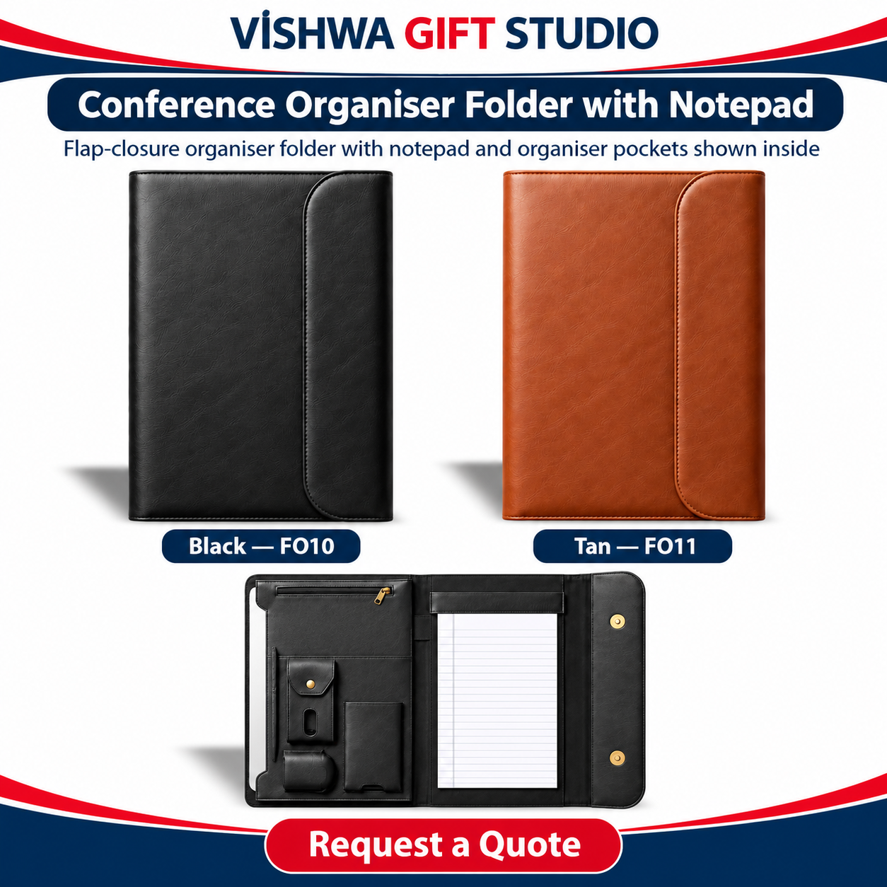Conference Organiser Folder with Notepad - FO10 / FO11 - Image 2