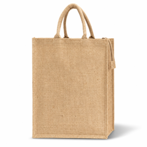 Zipped Natural Jute Carry Bag - JB04 / JB05 — JB04