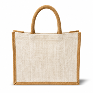 Contrast-Handle Jute Tote Bag - JB11 / JB12 / JB13 — JB11