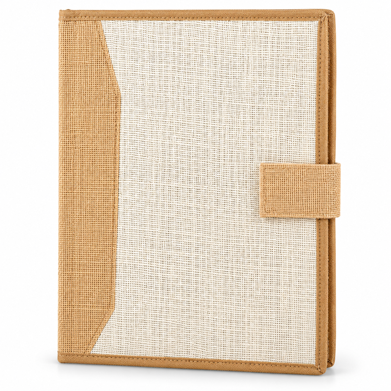 Hard-Bound Jute Conference Folder - JF04