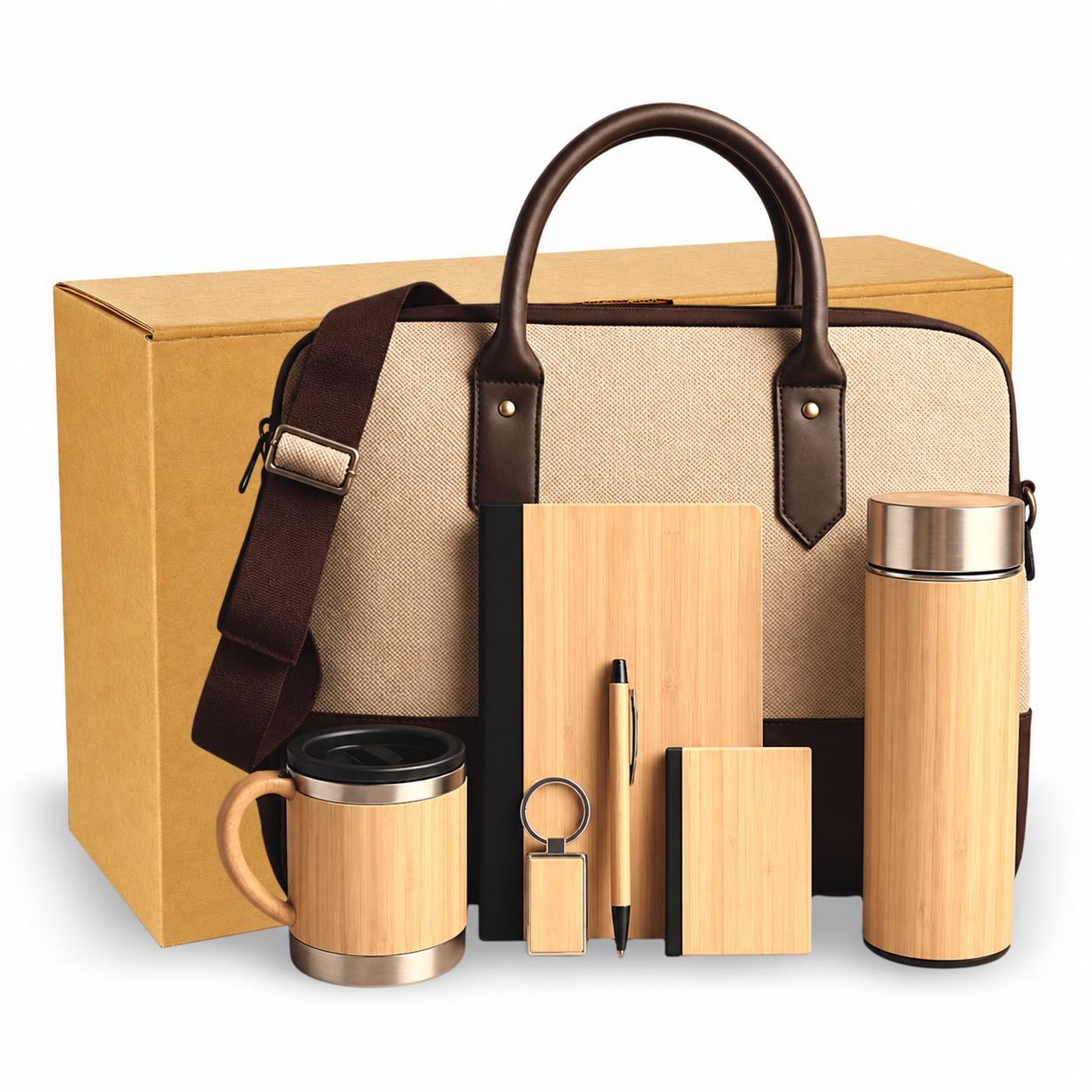 7-in-1 Bamboo & Jute Laptop Bag Joining Kit - JK356