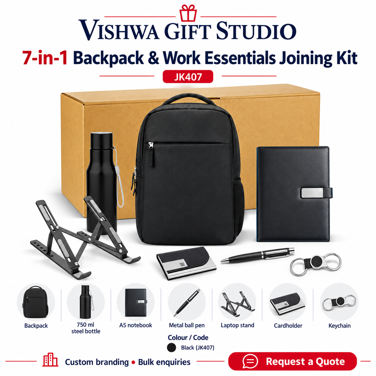 7-in-1 Backpack & Work Essentials Joining Kit - JK407 - Image 2