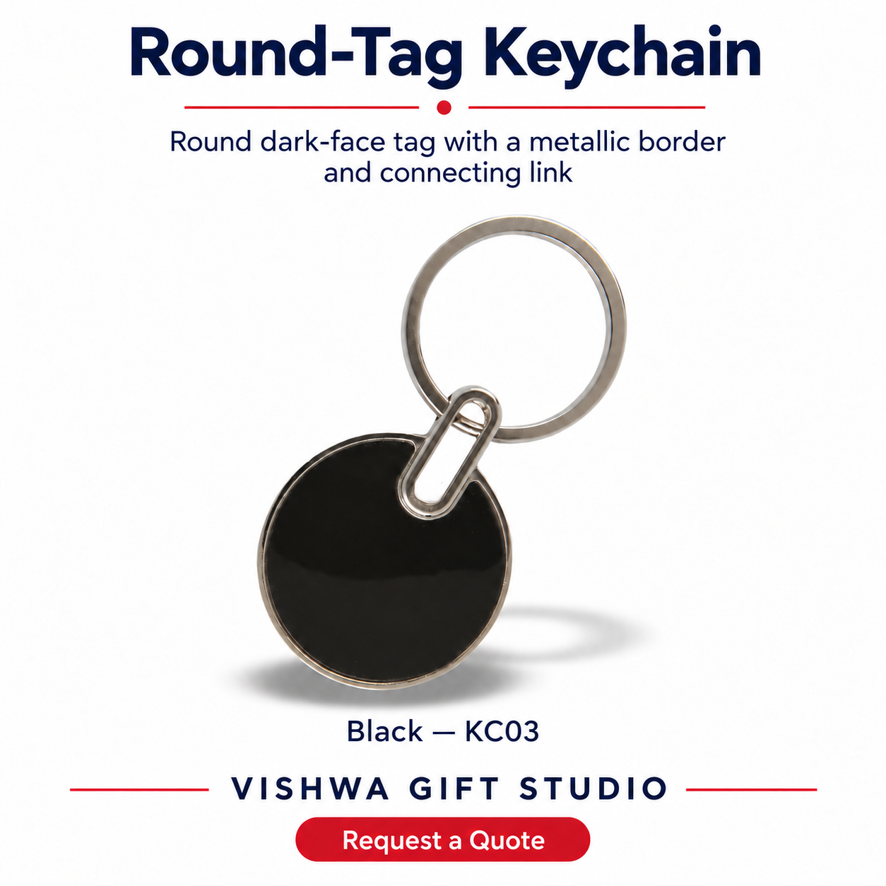 Round-Tag Keychain - KC03 - Image 2
