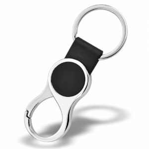 Round-Panel Strap Keychain with Clip - KC07 / KC08