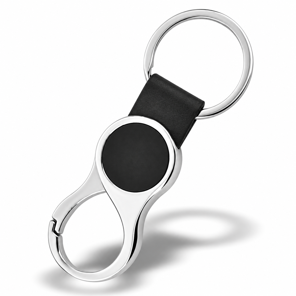 Round-Panel Strap Keychain with Clip - KC07 / KC08