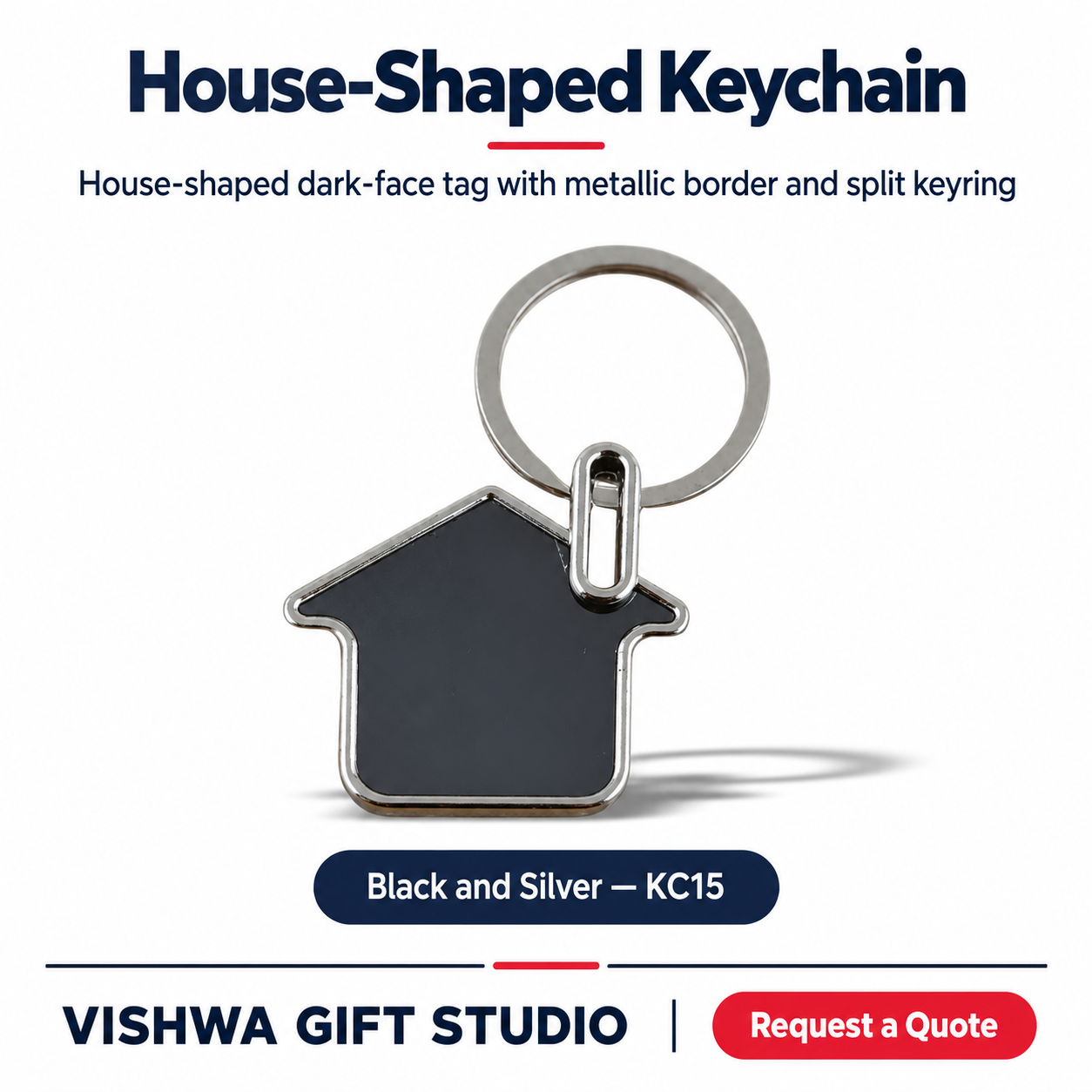 House-Shaped Keychain - KC15 - Image 2