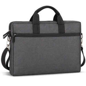 Fabric-Texture Front-Zip Laptop Bag - LB26 / LB27 / LB28 — LB26