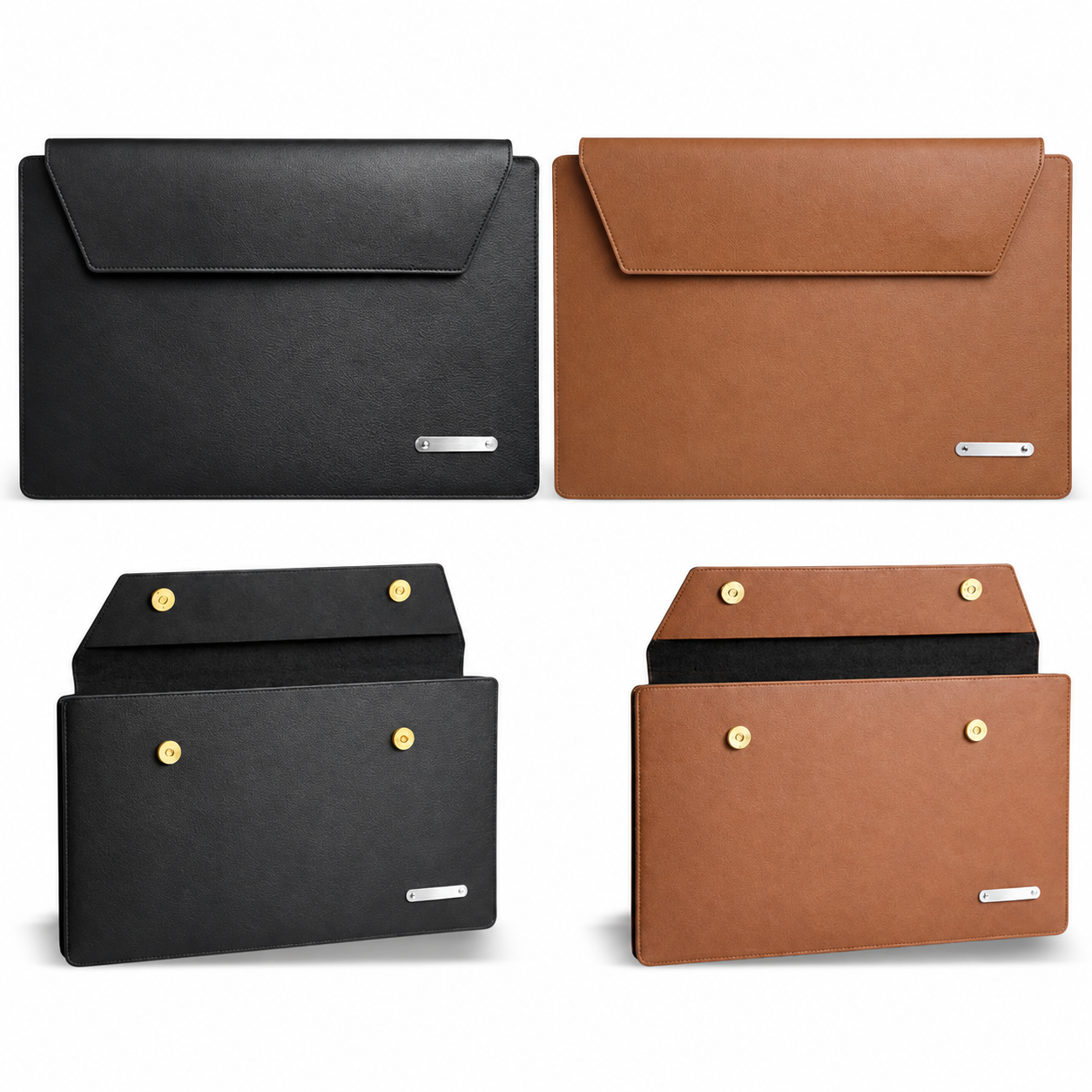 Button-Flap Laptop Sleeve - LS35 / LS36