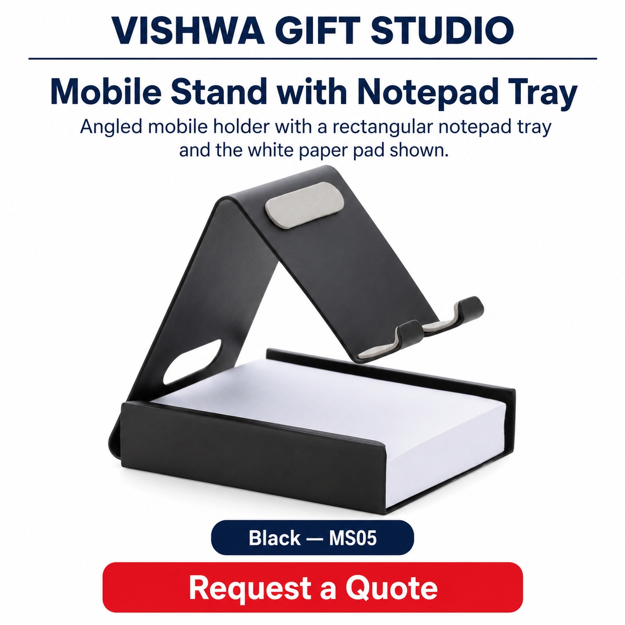 Mobile Stand with Notepad Tray - MS05 - Image 2