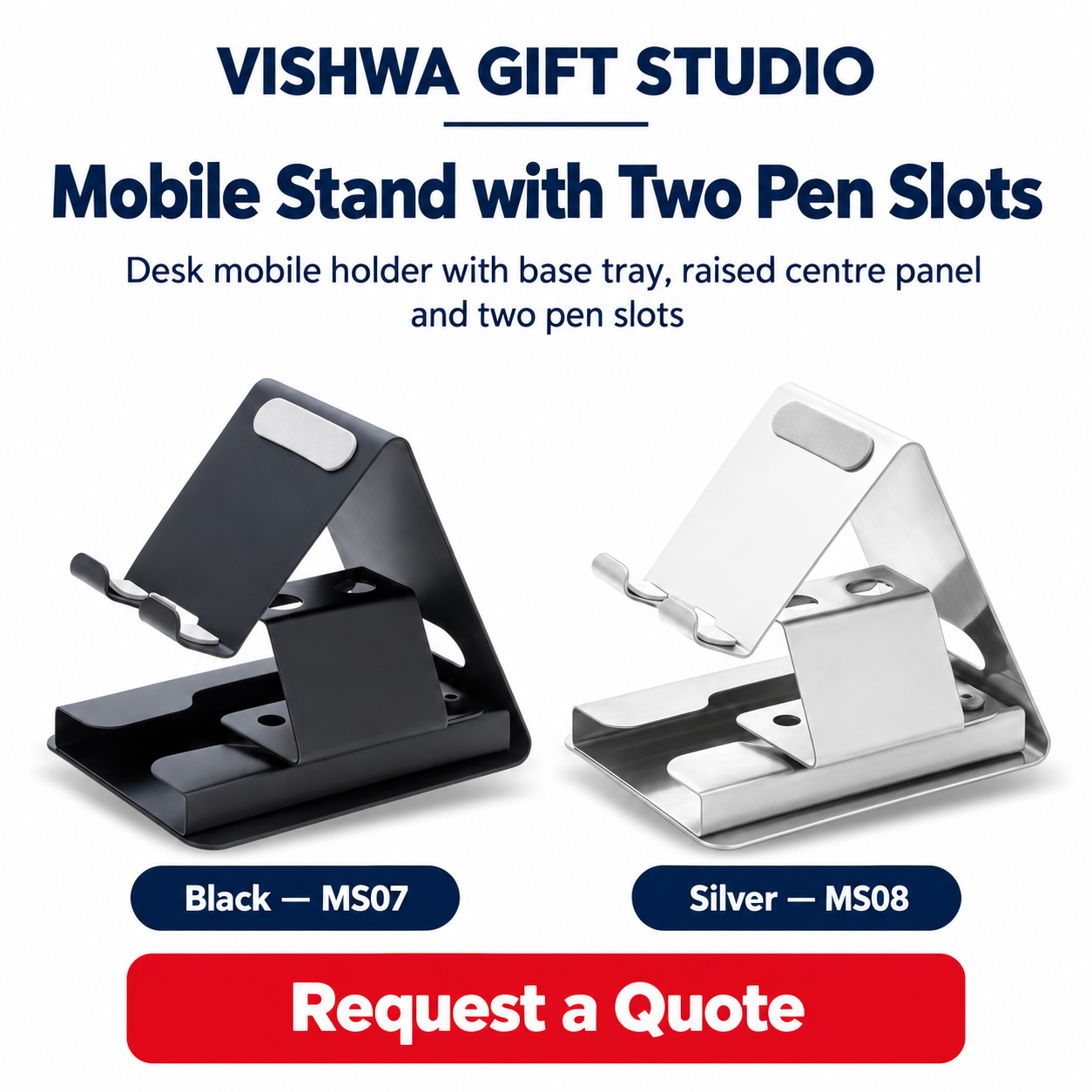 Mobile Stand with Two Pen Slots - MS07 / MS08 - Image 2
