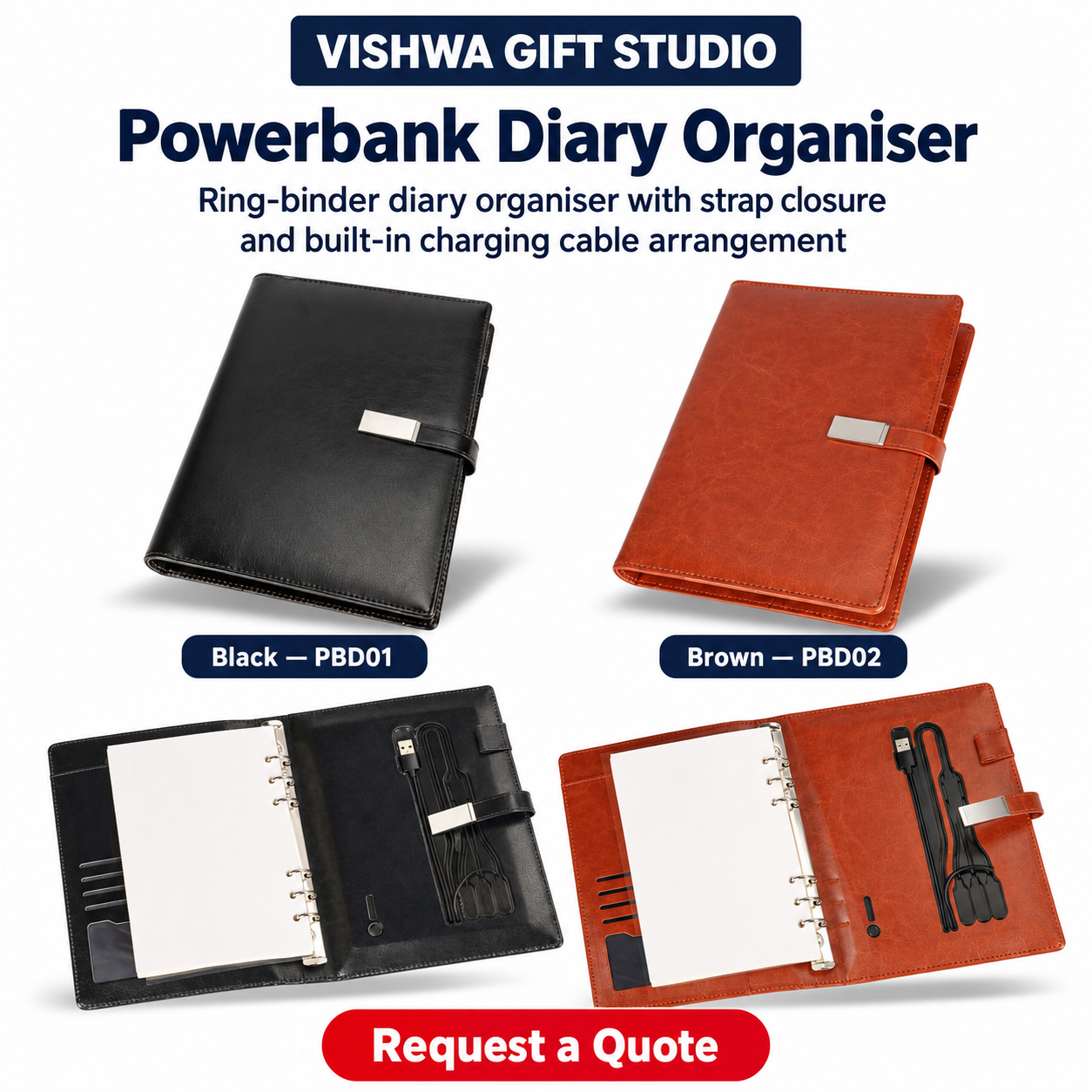 Powerbank Diary Organiser - PBD01 / PBD02 - Image 2