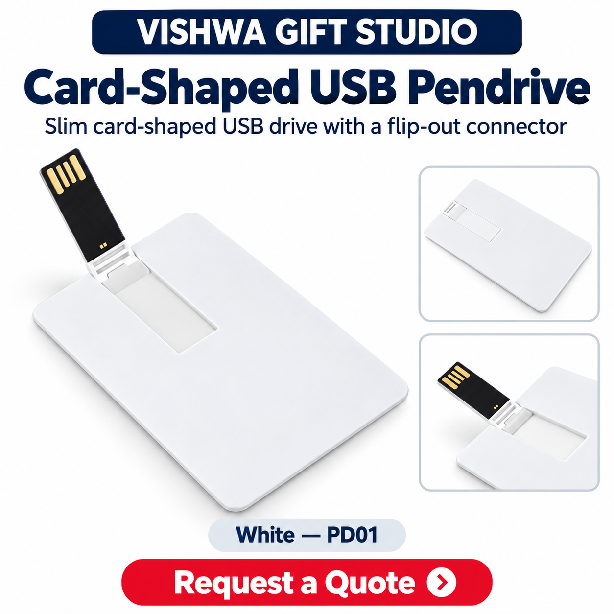 Card-Shaped USB Pendrive - PD01 - Image 2