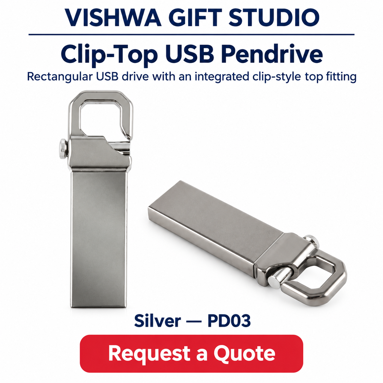 Clip-Top USB Pendrive - PD03 - Image 2