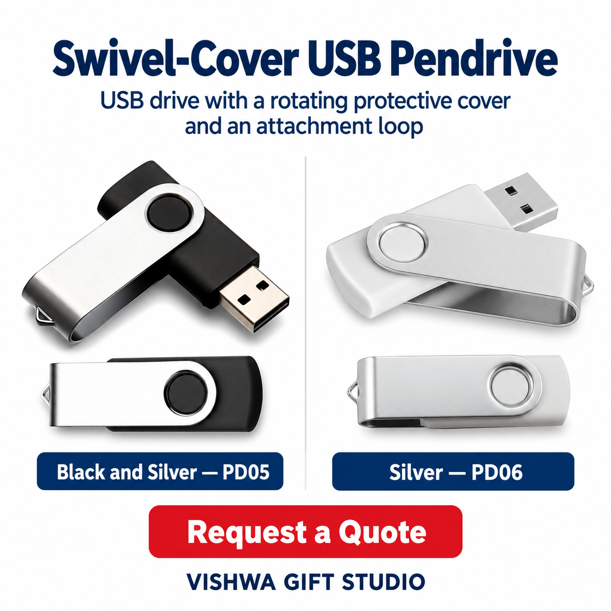 Swivel-Cover USB Pendrive - PD05 / PD06 - Image 2