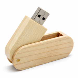 Wooden Swivel USB Pendrive - PD11