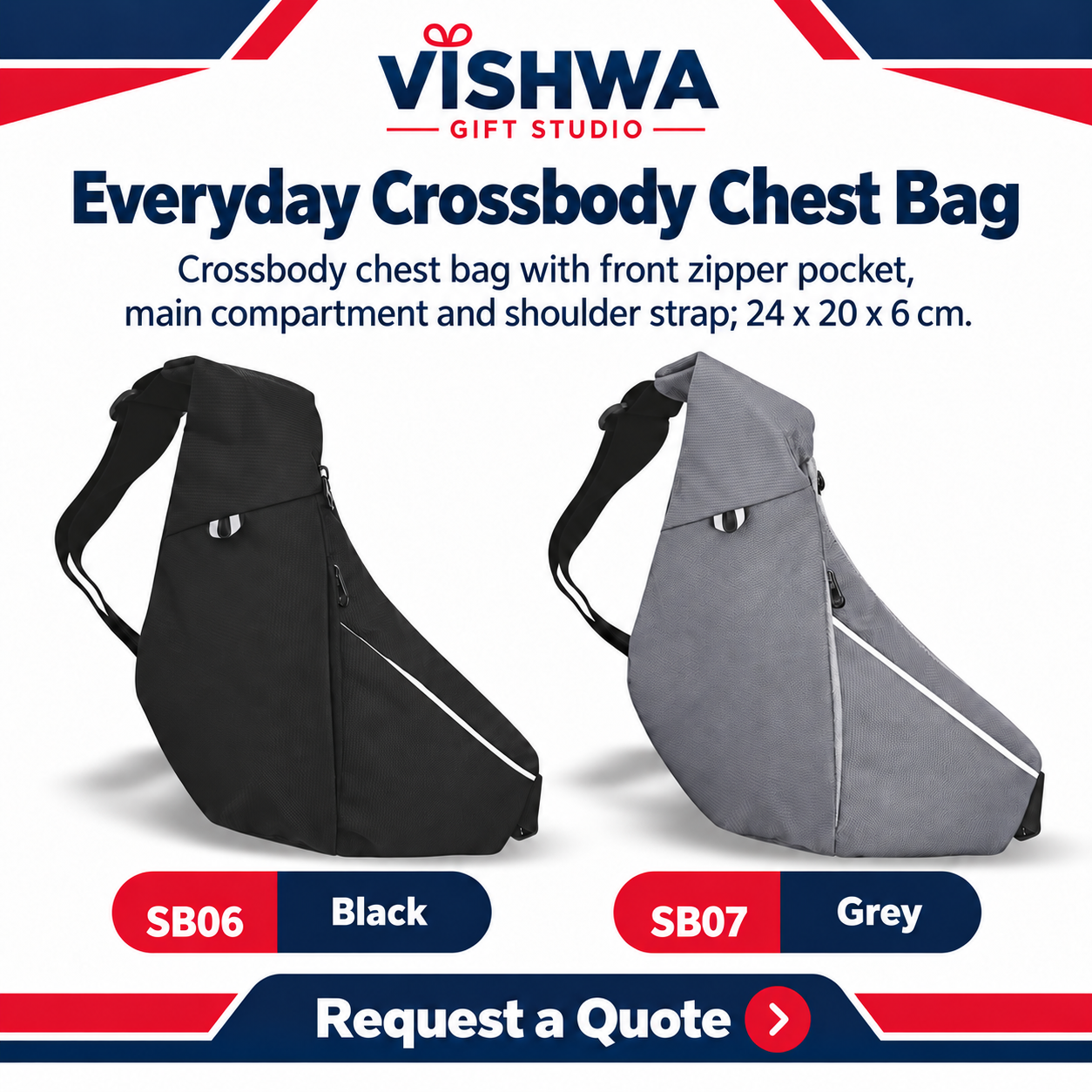 Everyday Crossbody Chest Bag - SB06 / SB07 - Image 2
