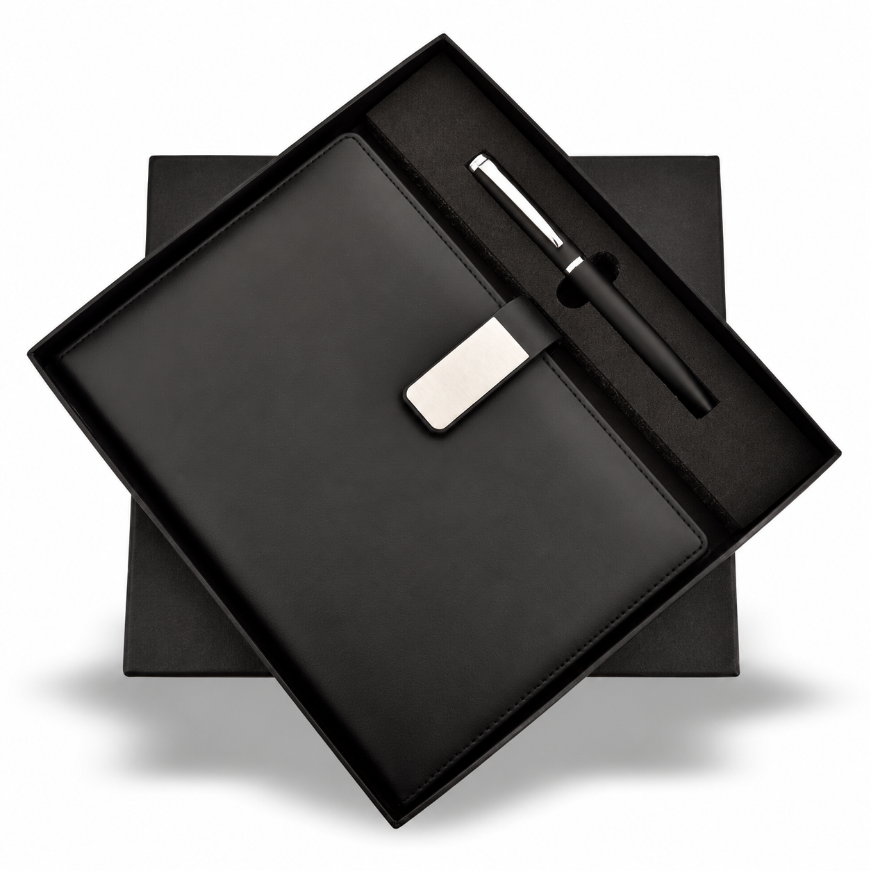 2-in-1 Magnetic-Flap A5 Notebook & Pen Gift Set - CS217 / CS218 / CS219 — CS217