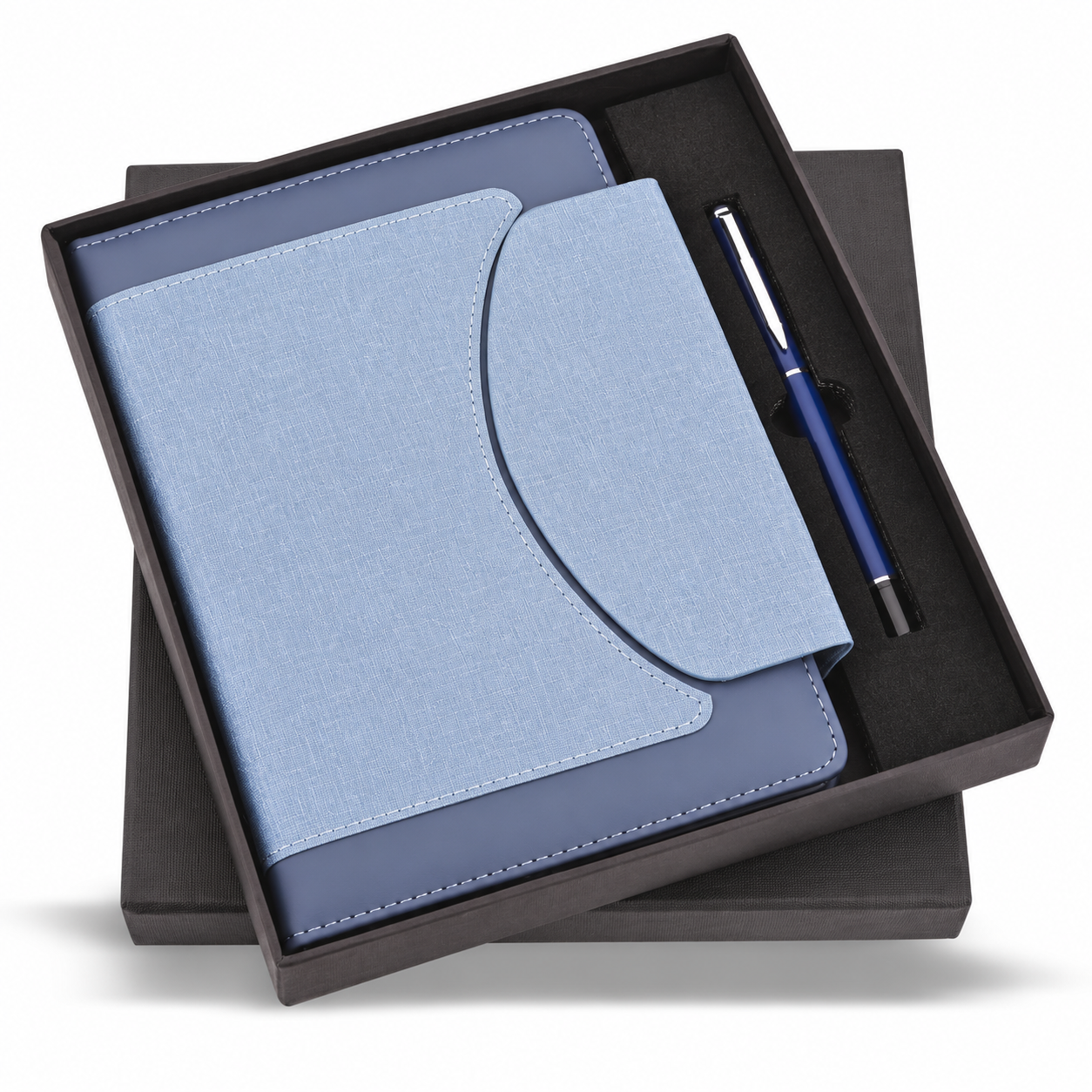 2-in-1 Curved-Flap A5 Notebook & Pen Gift Set - CS348 / CS349 — CS348