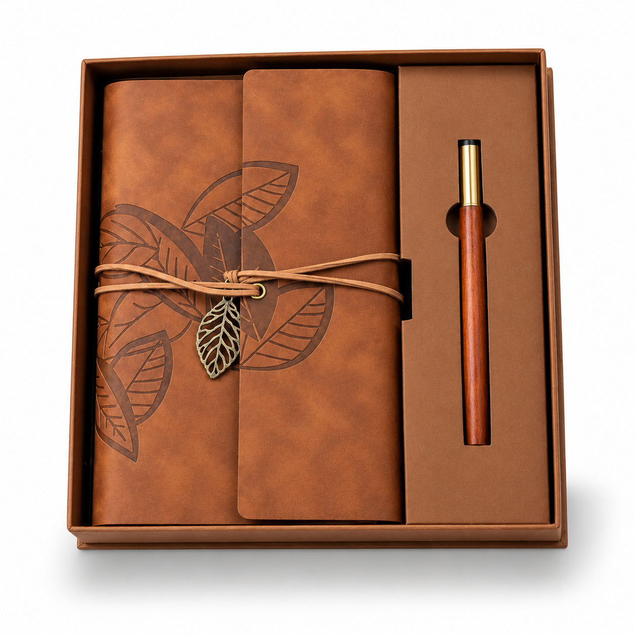 2-in-1 Tie-Closure A5 Organizer Notebook & Pen Gift Set - CS392 — CS392