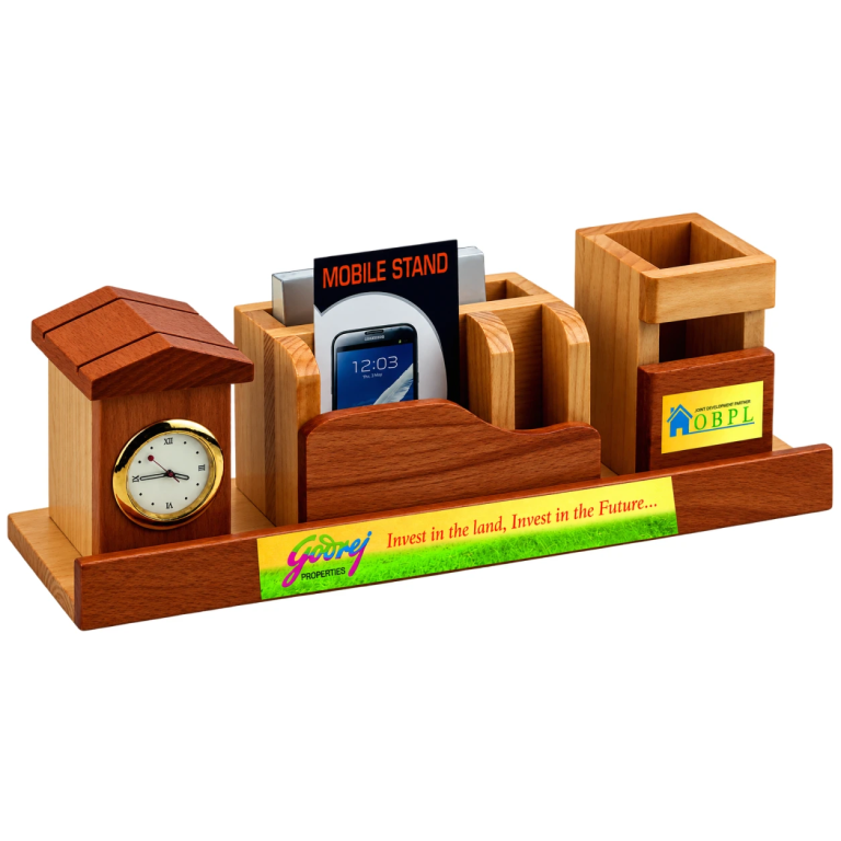 4199 Multi-Section Wooden Desk Set