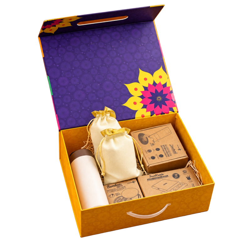 6-in-1 Bamboo Travel Charging Diwali Gift Box — DW-Q249