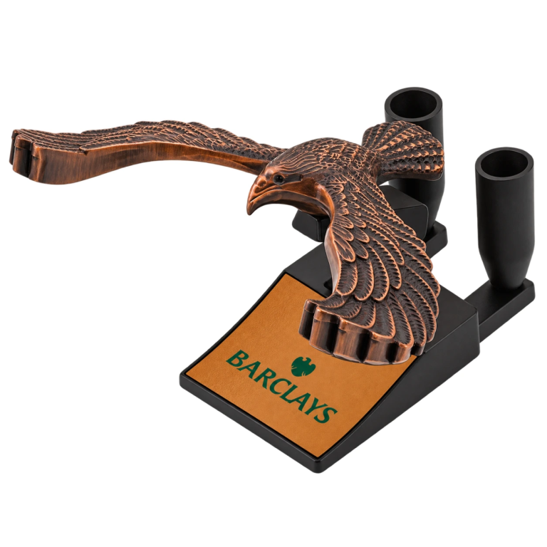 4359 Eagle Theme Dual Pen Stand
