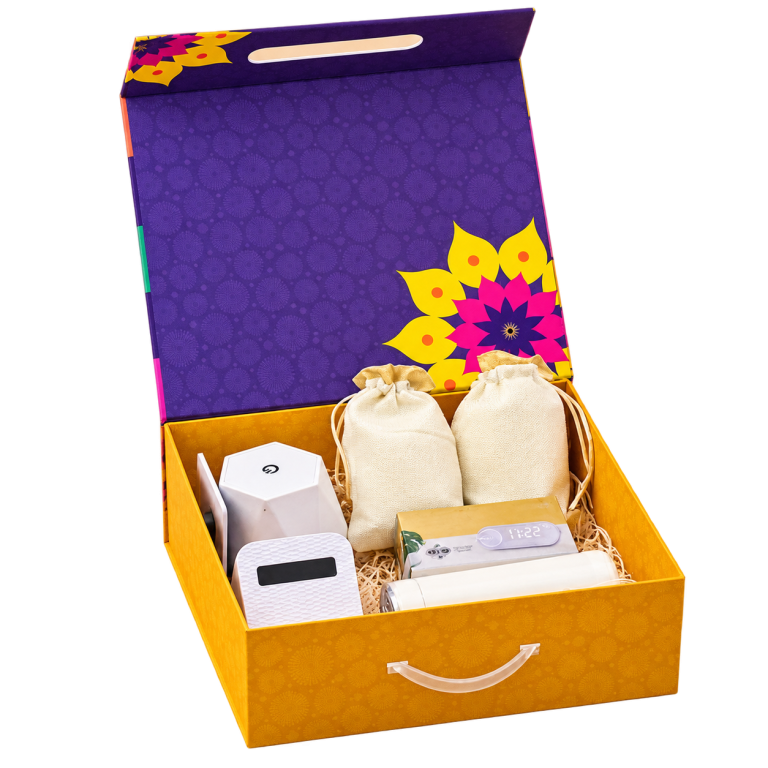 6-in-1 Clock Speaker & Lamp Diwali Gift Box — DW-Q246