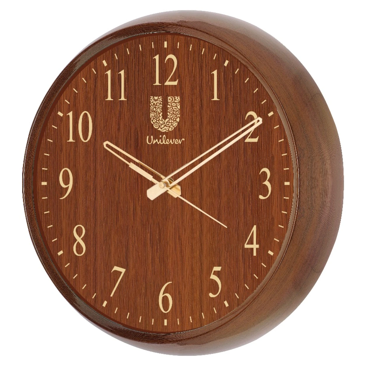 Model 16 wall clock original photo with sample branding