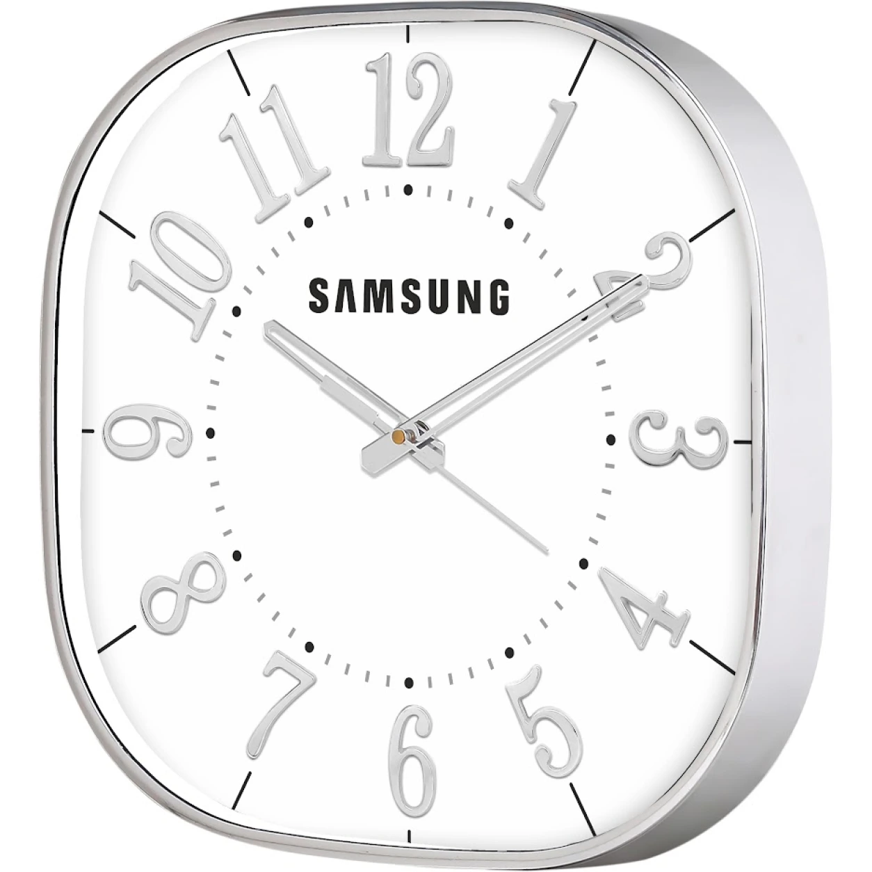 21–23 Rounded-Square Wall Clock with 3D Numbers — WC21