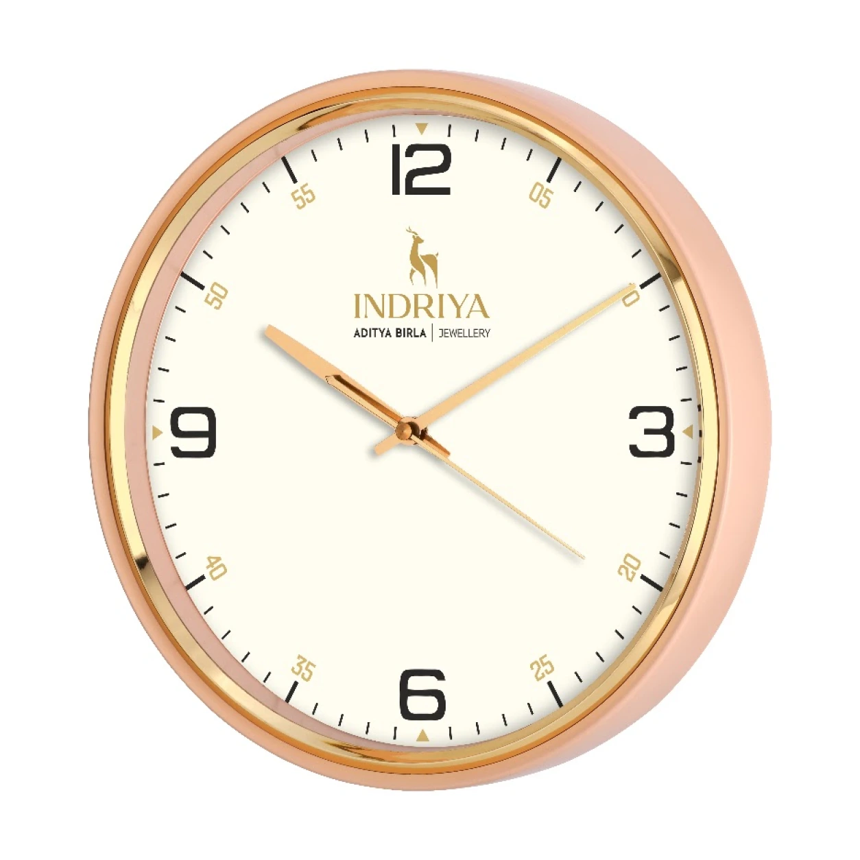 Model 41 round wall clock original photo with sample branding