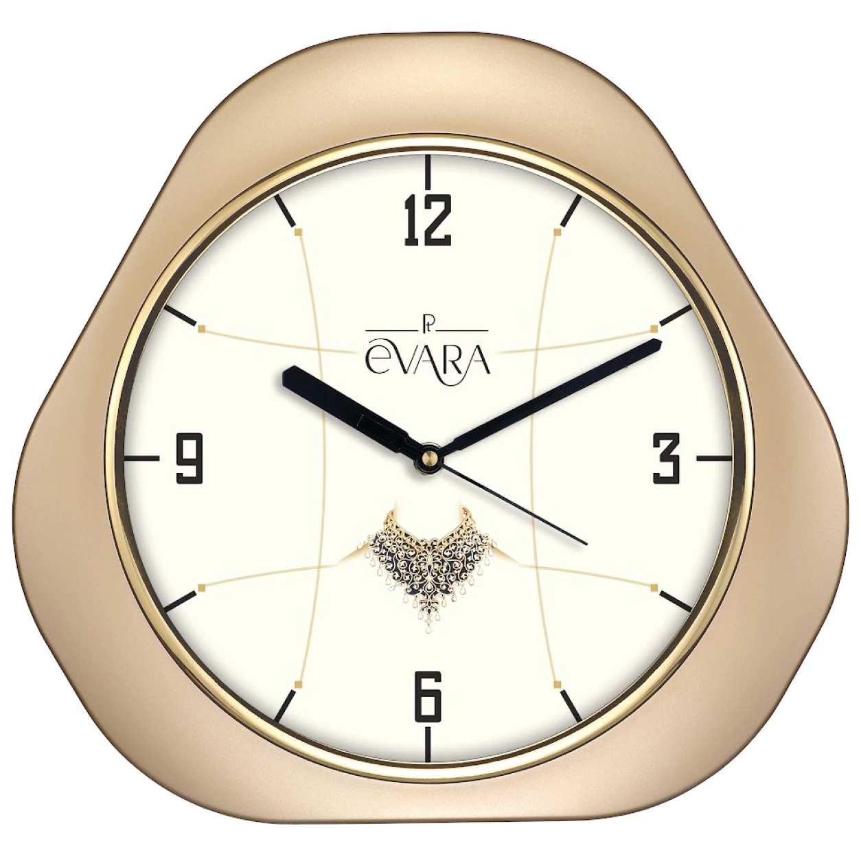 59 Designer Champagne Gold Wall Clock — WC59