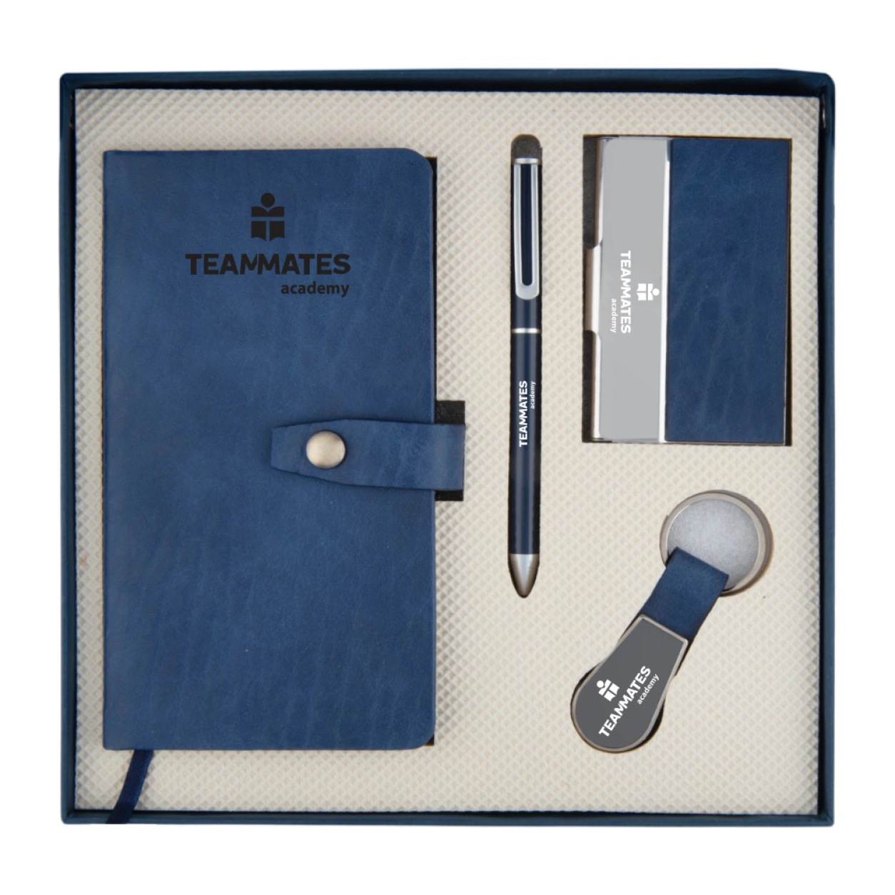 4-in-1 Notebook, Pen, Keychain & Card Holder Gift Set – GS 404 — GS 404