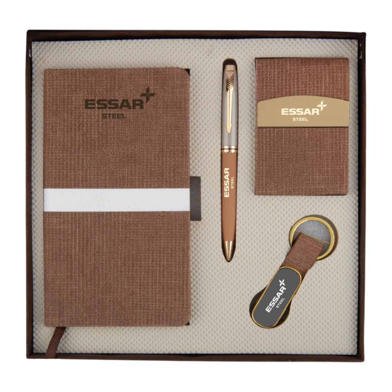 4-in-1 Notebook, Pen, Keychain & Card Holder Gift Set – GS 405 — GS 405