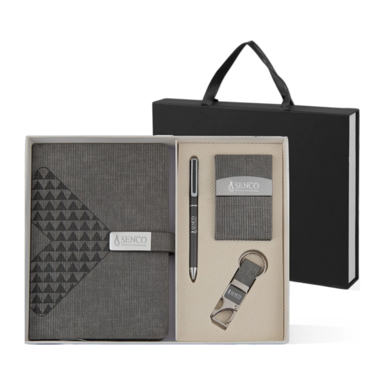 4-in-1 Notebook, Pen, Keychain & Card Holder Gift Set – GS 408 — GS 408