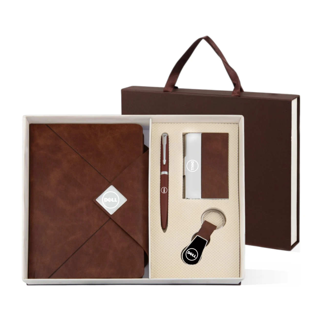 4-in-1 Notebook, Pen, Keychain & Card Holder Gift Set – GS 411 — GS 411