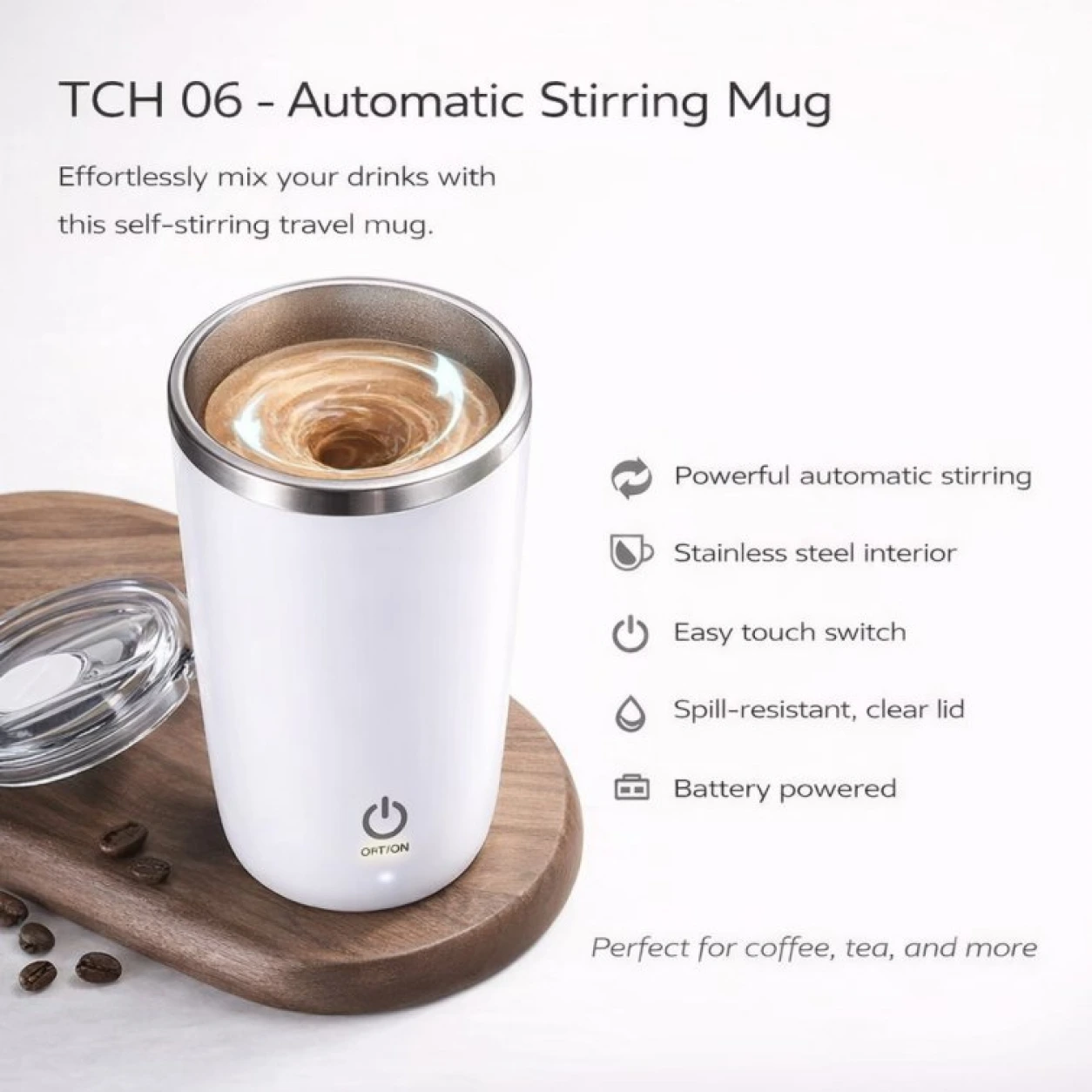 Automatic Stirring Mug - TCH 06 - Image 2