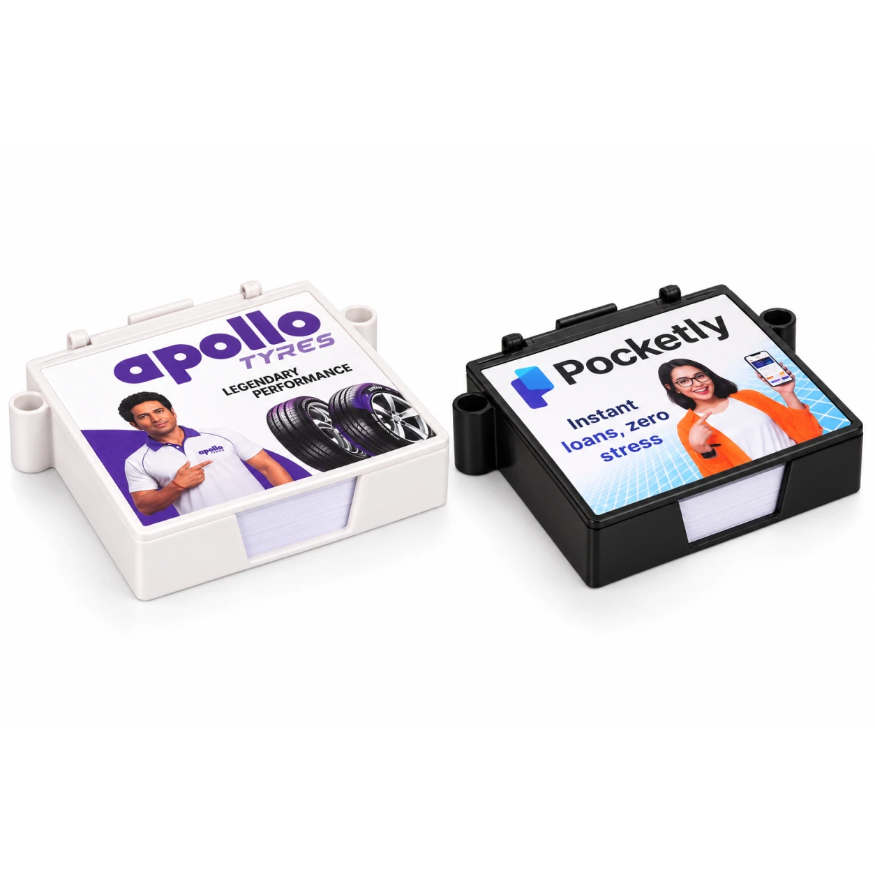 CP476 / CP477 Chit Pad with Pen Holder – White & Black — CP476