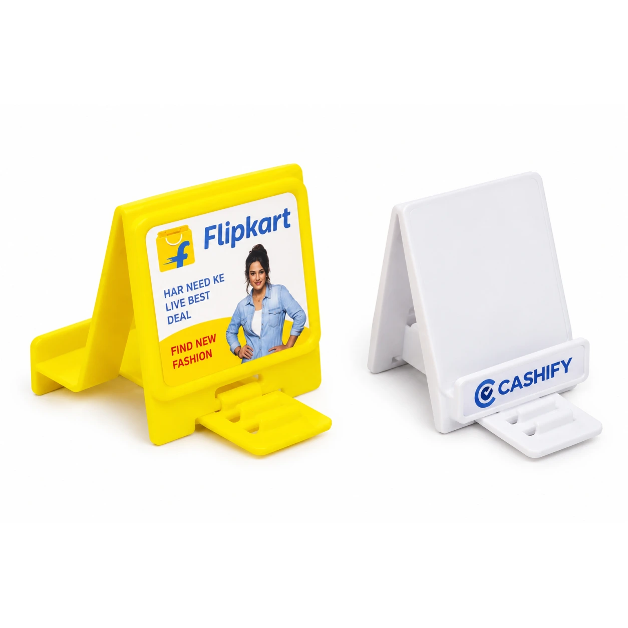 MS510 / MS511 Folding Plastic Mobile Stand – Yellow & White