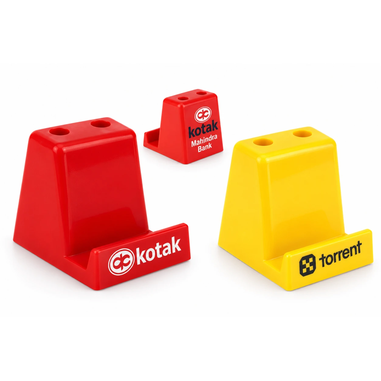 MS514 / MS515 Mobile Stand with Two Pen Holders – Red & Yellow