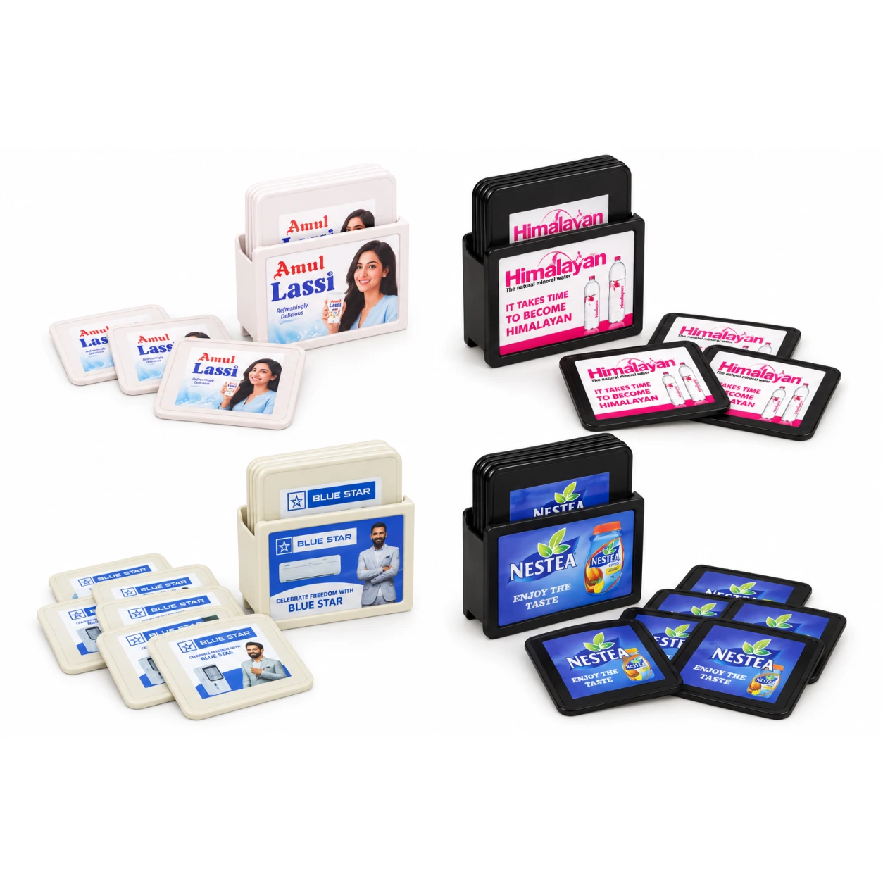 Plastic Coaster Set Options – CS597 / CS598 / CS601 / CS602