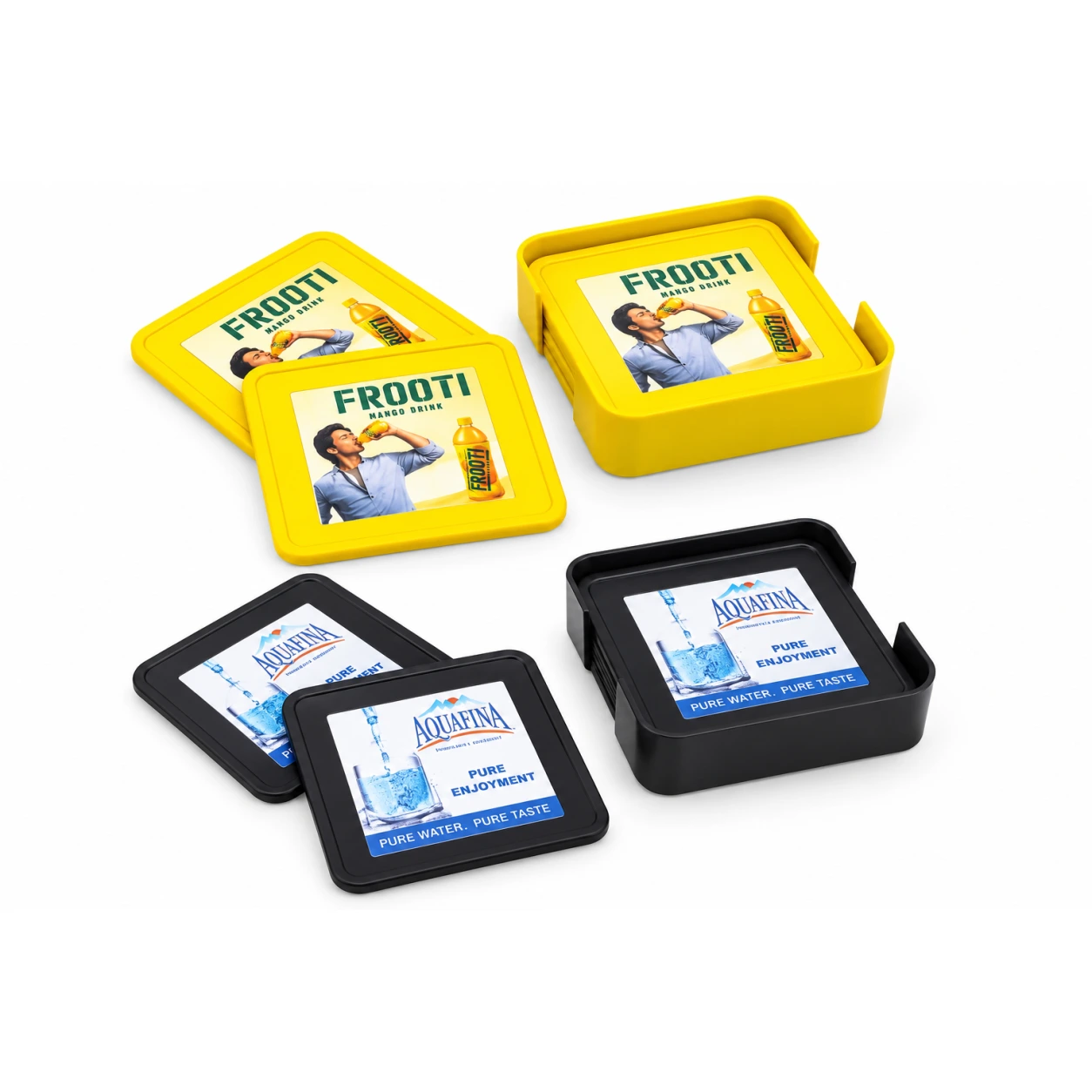 Square Plastic Coaster Set – CS609 / CS610