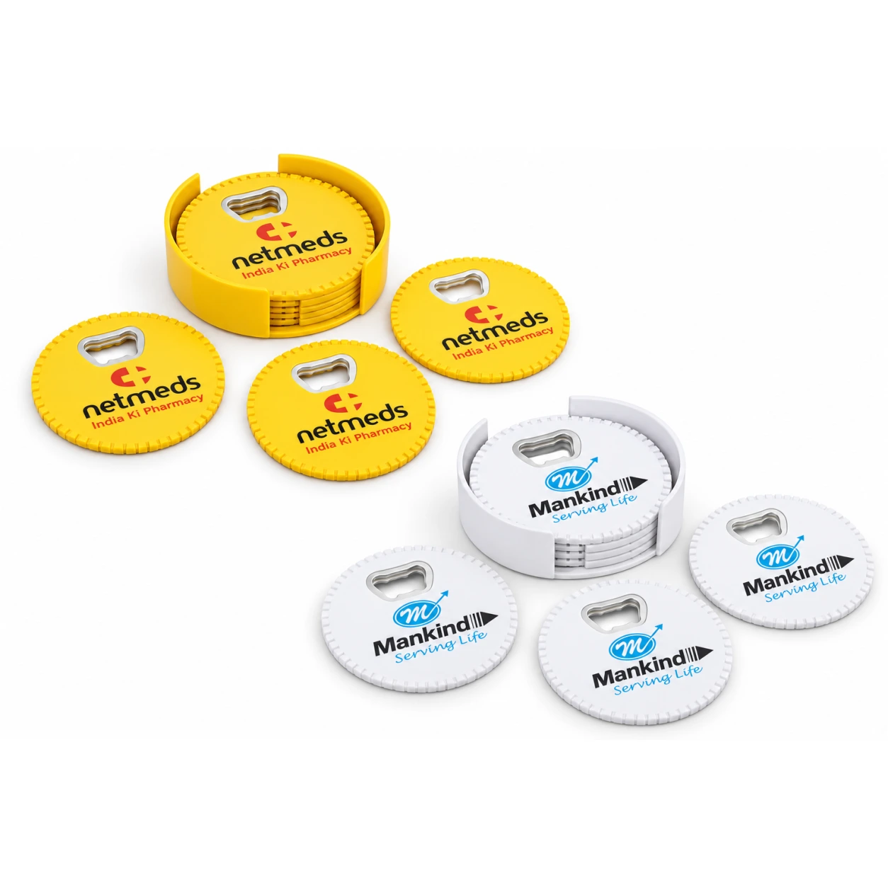 Coaster Set with Bottle Opener – CS613 / CS614