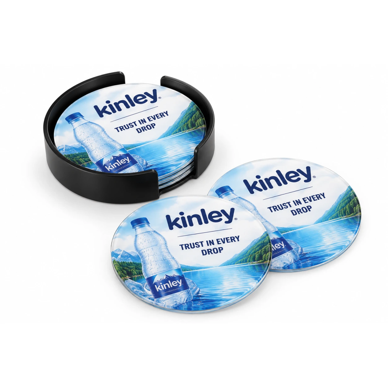 Round Acrylic Coaster Set – CS618