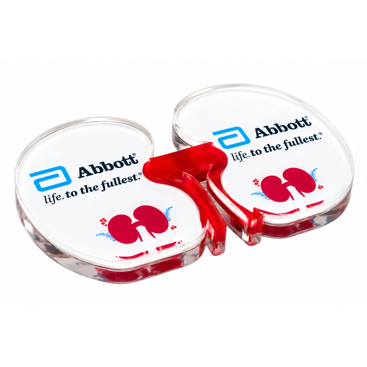 APW627 Kidney Shape Acrylic Paperweight