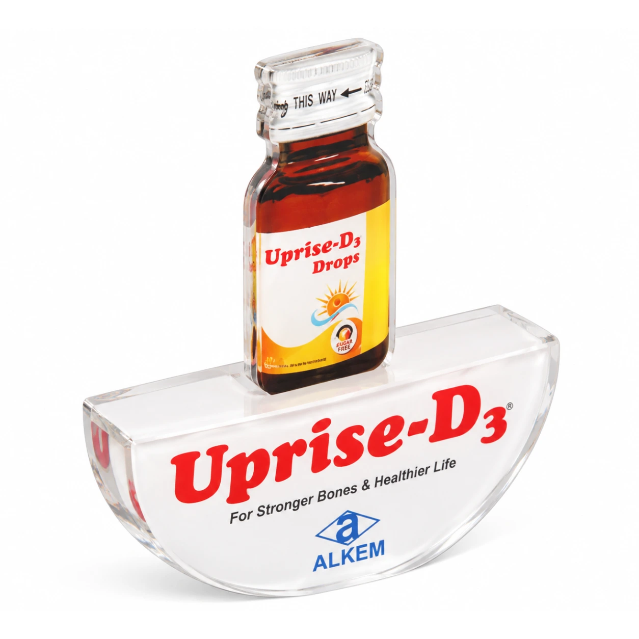 APW664 Acrylic Paperweight with Upright Display Cutout