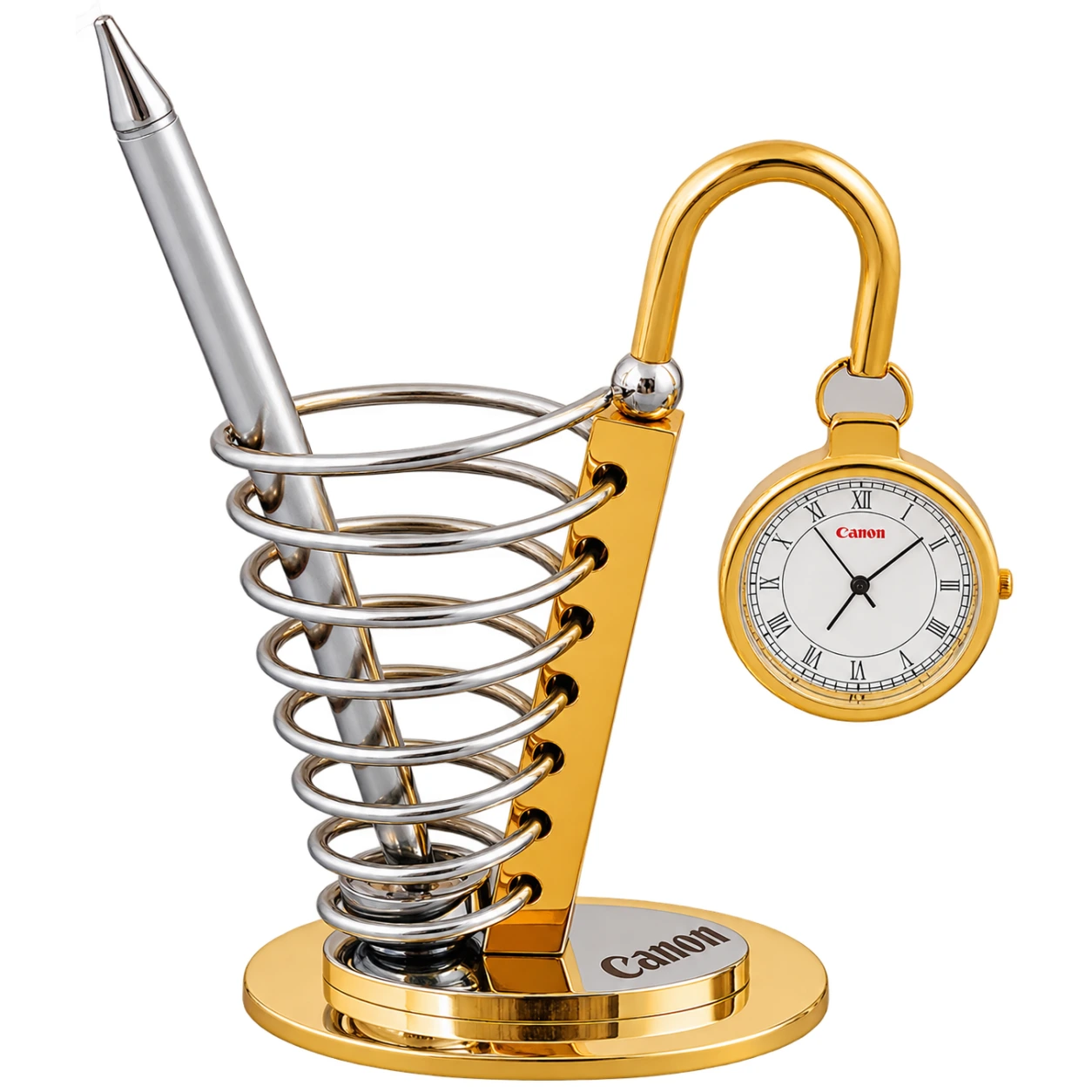 322 Rocking Golden Desk Clock — 322