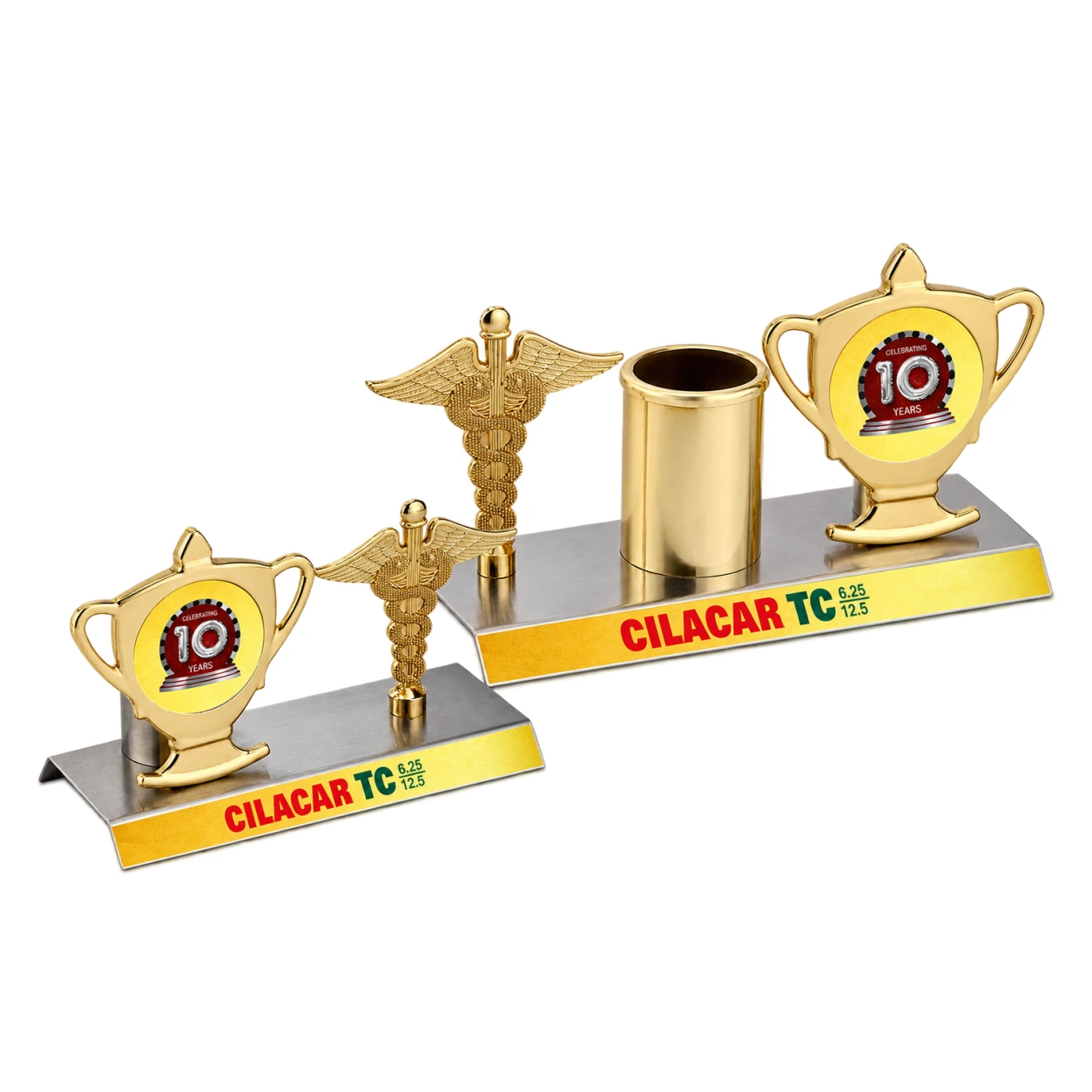4331 Small / 4331 Big Medical Milestone Trophy Desk Stand — Small & Big — 4331 Small