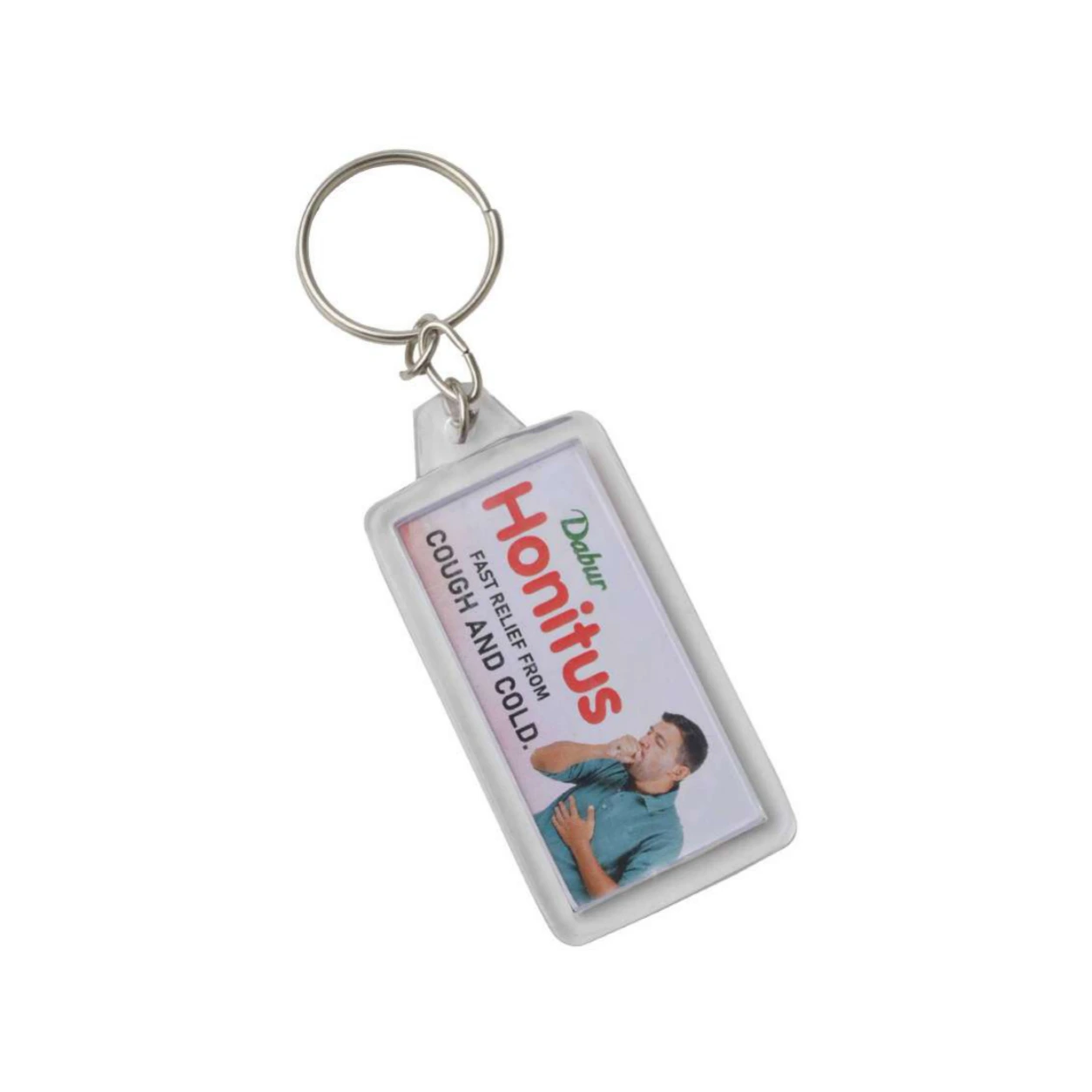 59 Rectangular Chain Multicolor Plastic Keychain — 59