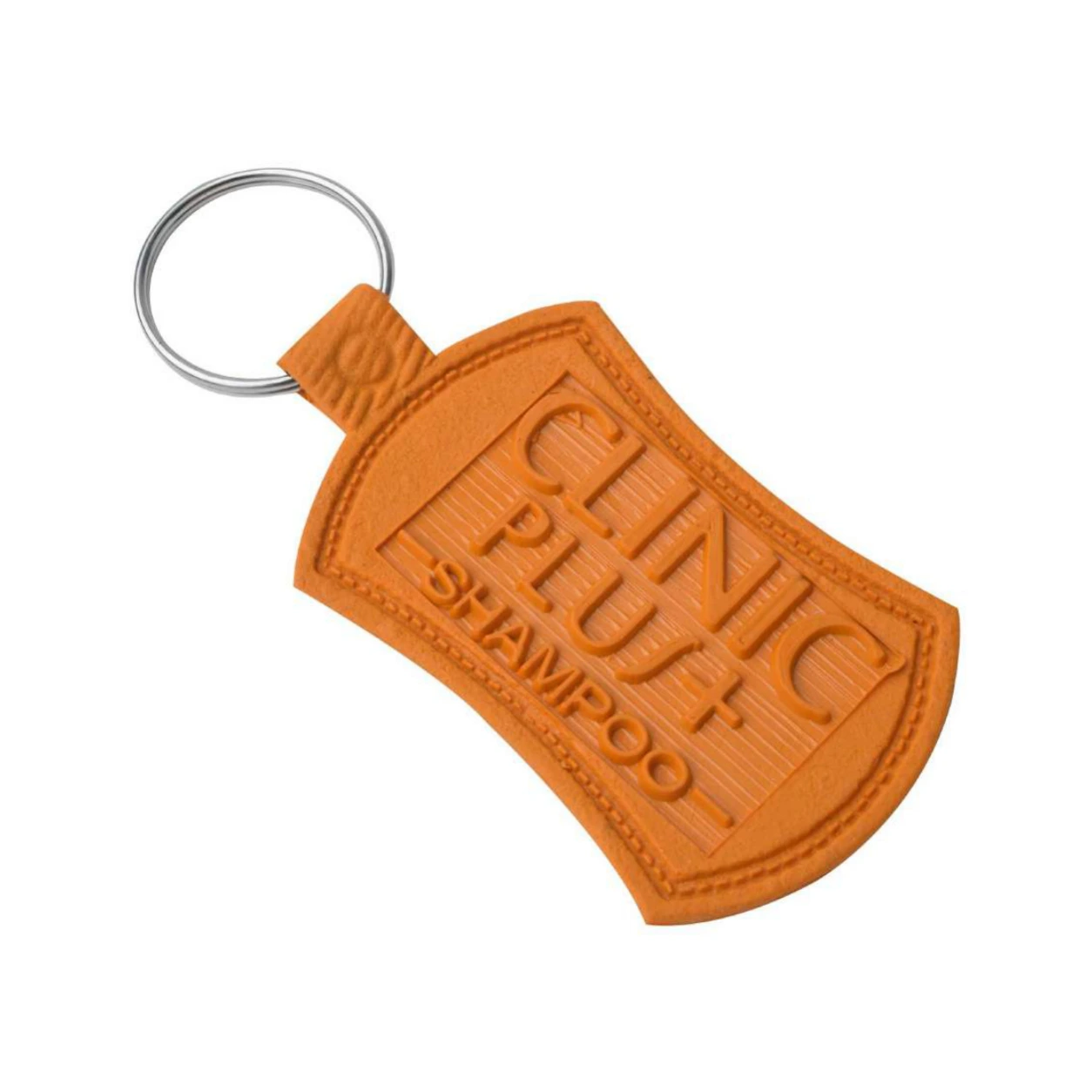 83 Orange Curved Shield Die-Moulded PVC Keychain — 83